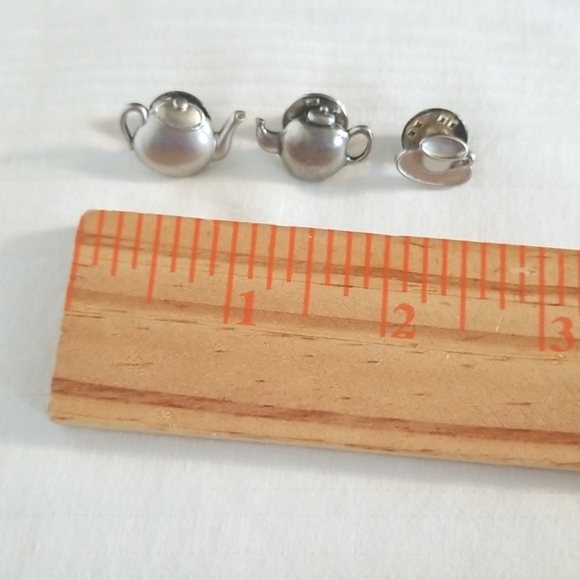 Danforth Pewter Tea Pot Cup 1990 Pin Lot - Picture 4 of 6